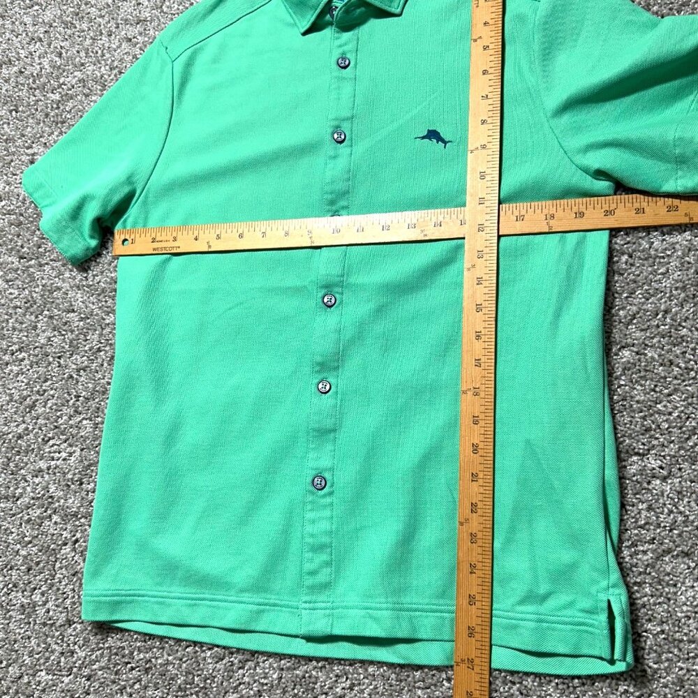 Tommy Bahama Island Zone Polo Shirt Sz S Button-Up Short Sleeve Tropical Print - Picture 11 of 12